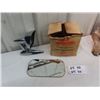 Image 1 : 1936 Olds Deluxe Visor Vannity Mirror, 1957-63 Chev Front Fender Mirror In Box