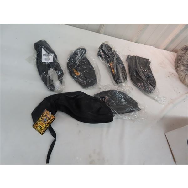 New Leather Biker Head Gear