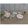 Image 1 : Stone Figurine & Misc Figurine Ornaments, Vase, Trinket Box &Trays/Plates