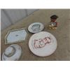 Image 2 : Stone Figurine & Misc Figurine Ornaments, Vase, Trinket Box &Trays/Plates