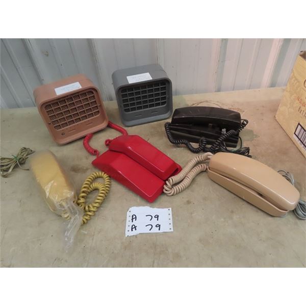 6 Items - 4 Telephones- 2 Are Rotary, & 2 Northern Elec Magna Phones