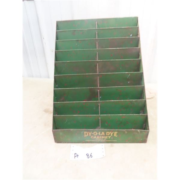 General Store DY-O-LR Dye  Metal Counter Display Rack 15"H 12"W 2=11" D