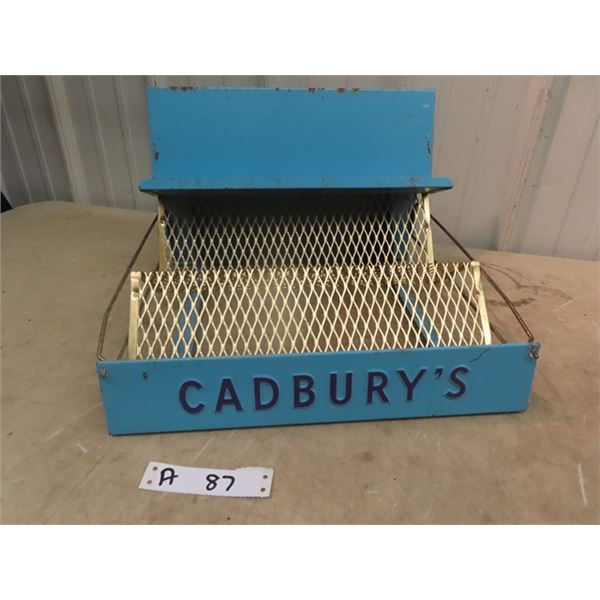 Metal Cadboury General Store Counter Display Rack 10"H 16"W 5-15" D