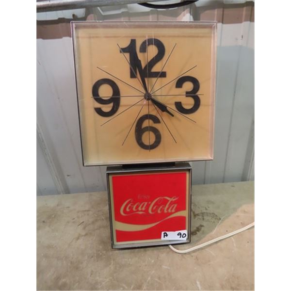 Coca Cola Clock 24"H Up to 12"W