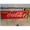 Image 1 : (GI) 1941 Metal Coca Cola Sign 17" X 57"