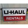 Image 1 : Metal 2 Sided U Haul Rental Sign 24" x 41"