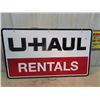 Image 2 : Metal 2 Sided U Haul Rental Sign 24" x 41"