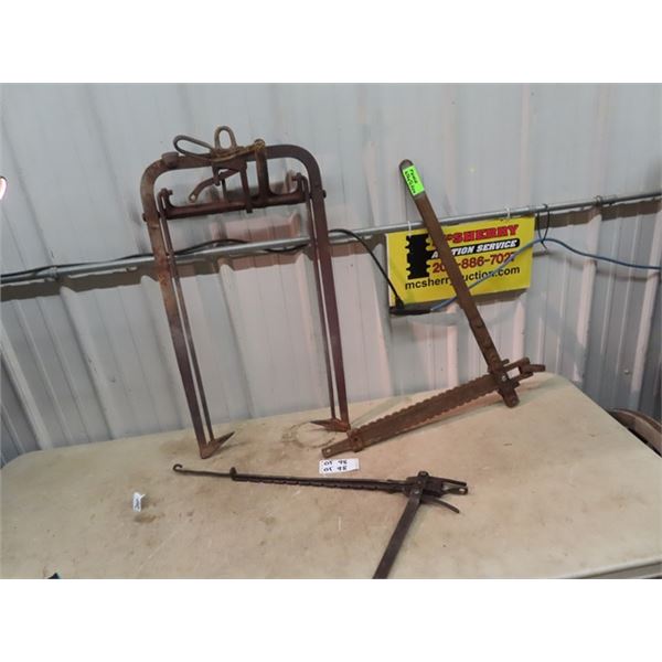 3 Items - Hay Loft Hay Sling,  & 2 Wire Tighteners