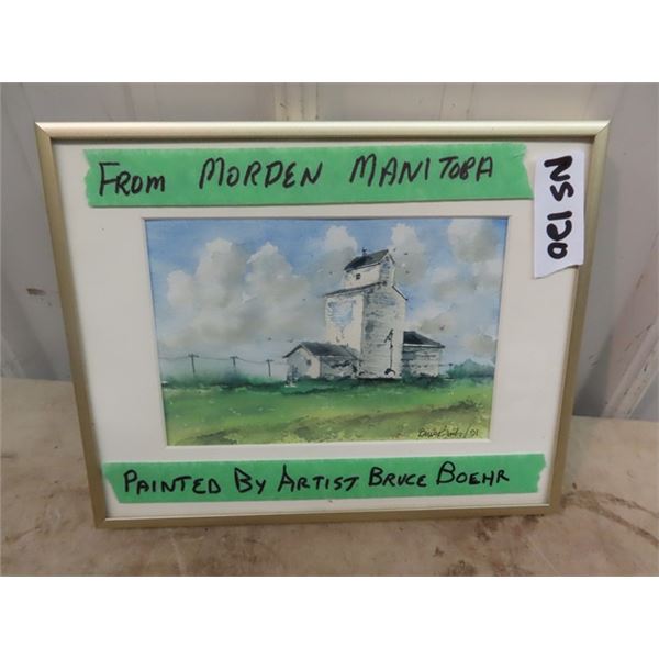 Framed Painted By Artist Bruce Boehr 8" x 10"