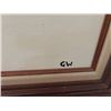 Image 3 : Painting On Canvas Signed "GW" 29" X 41"