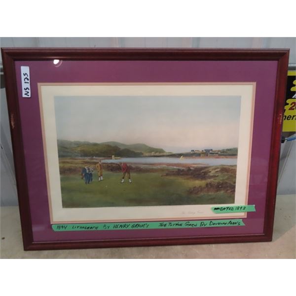 Lithograph By Henry Graves - Dated 1893 26" x 35"