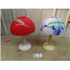 Image 1 : 2 Gilbert Mid Century Mushroom Lamps