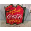 Image 2 : Porc 2 Sided 1930's Coca Cola Flange 17" x 20"