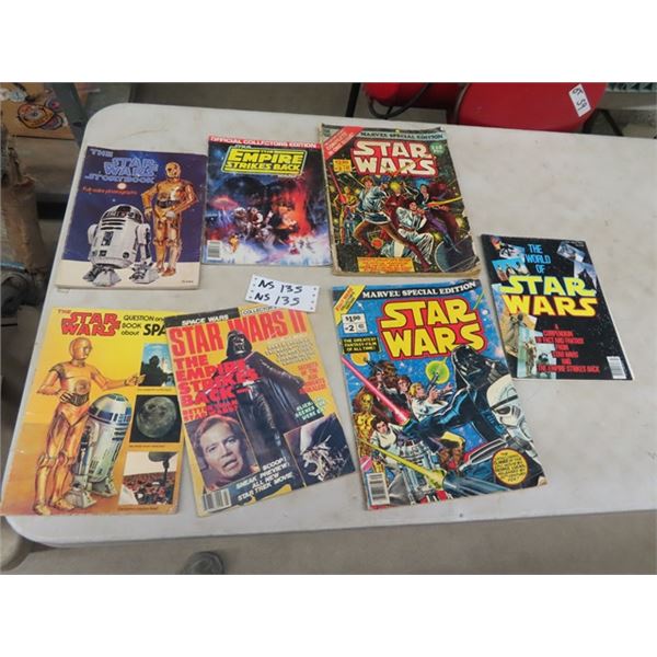 7 Star Wars/ Empire Strikes Back Magazines & Cartoons