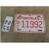 Image 1 : 1967 BC Motorcycle License Plate