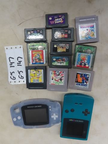 Gameboy Color Game Machine, & Gameboy Advance Machine, & 11 Gameboy ...