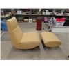 Image 1 : Retro Funky Upholstered Chair & Ottoman
