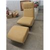 Image 2 : Retro Funky Upholstered Chair & Ottoman