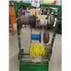 Image 2 : Portable Wire Dispenser Dolly w Rolls of Wire & Chain