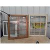 Image 1 : 4 Vintage Windows 2) 29" x 35" & 2) 22"x 24"