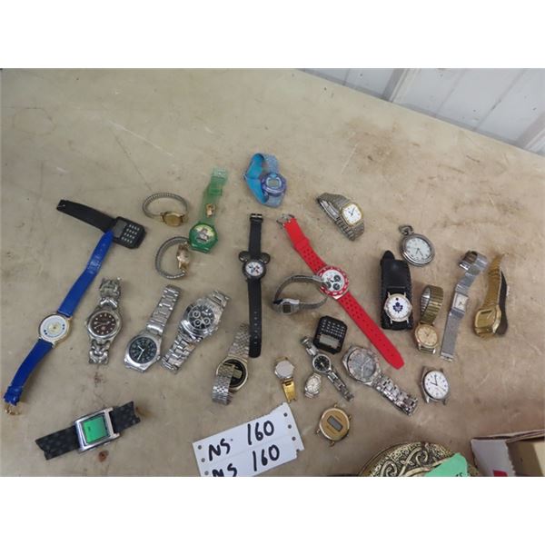 Approx 25 Various Watches (Needs Batteries)
