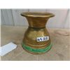 Image 1 : Early Heavy Brass Spittoon - No Markings- Could Be Railway or Saloon