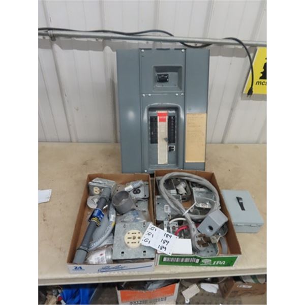 Federal Electronic Panel Box w Breakers 100 Amp, Elec Plugs, Boxes Plus!