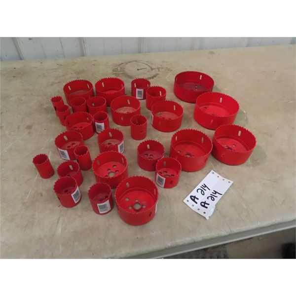 28 New Hole Saw Blades 4 3/4" to 1 1/8"