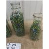 Image 2 : 4 Milk Bottles Full of Marbles
