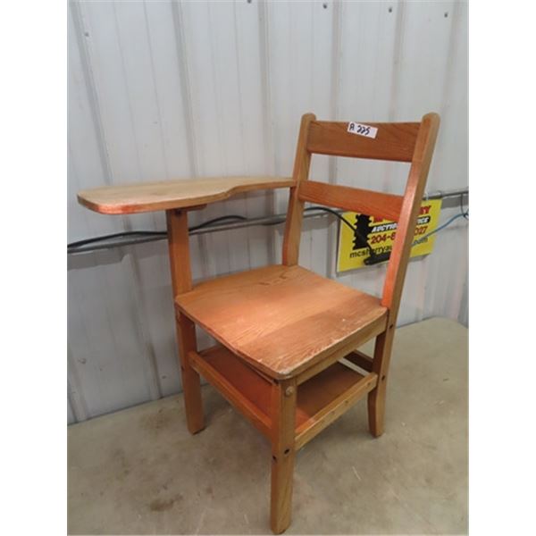 Wooden School Desk  58"H x 22" W