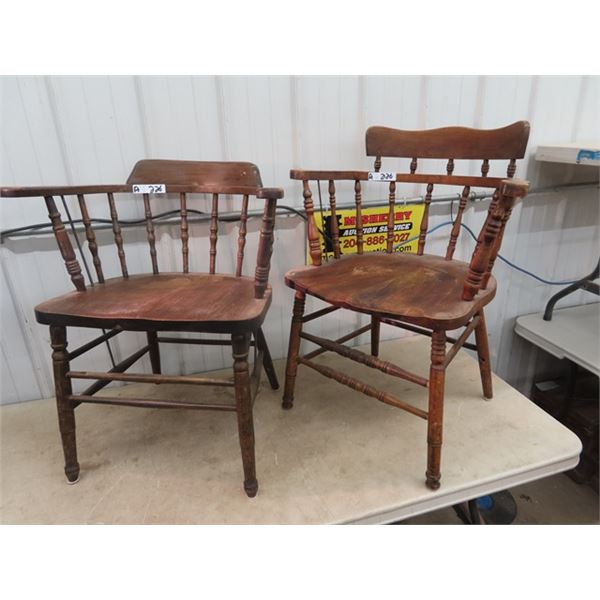 2 Vintage  Captains Chairs