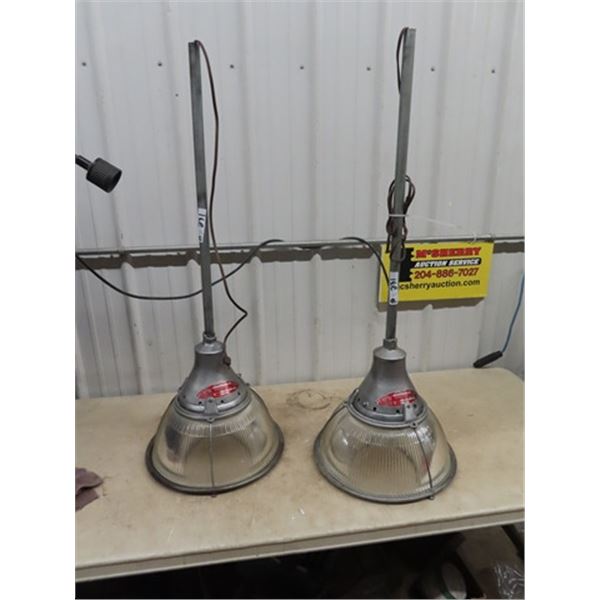 2 Ind Lights - Wired to Elec Plug In