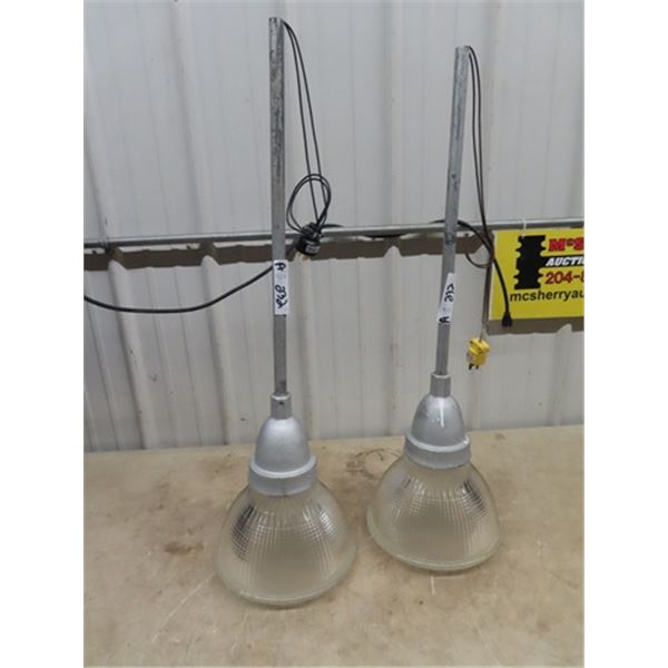 2 Ind Lights - Wired to Elec Plug In