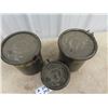 Image 2 : 3 Military Cannisters & Military Gas Can