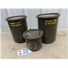Image 3 : 3 Military Cannisters & Military Gas Can