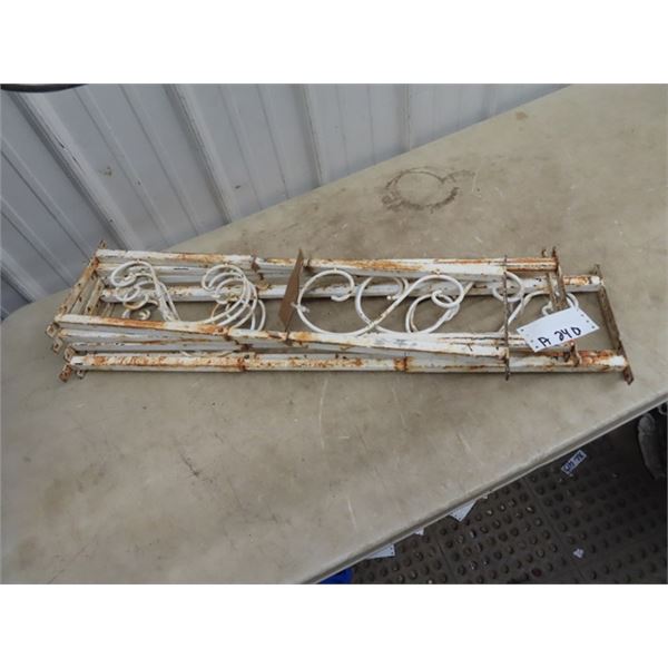 5 Pcs of 8" x 30" Wrought Iron Yard Decor