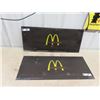 Image 1 : 2 Metal McDonalds Signs 12" x 30.5"