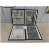 Image 1 : 4 Framed 1916 Paper Adv 2) Robin Hood 1) Case 1) Canadian Pacific 12" x 14.5"