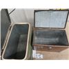 Image 3 : 2 Metal Picnic Coolers- 1 Is- Little Brown Jug