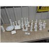 Image 1 : 25 Pcs of Milkglass - Vases, Ashtrays, & Bowls!