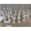 Image 2 : 25 Pcs of Milkglass - Vases, Ashtrays, & Bowls!