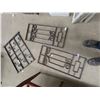 Image 1 : 3 Metal Decorative Window Security 2 Are 13.5" x 30.5"   & 1 is 20" x 28"