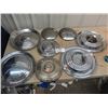 Image 1 : 8 Vintage Hubcaps- Dodge, Pontiac, Desota, & Plymouth