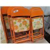 Image 2 : Retro Card Table & 6 Folding Chairs