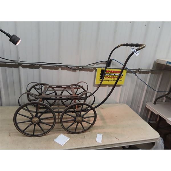 Undercarriage of Vintage Baby Carriage