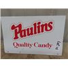 Image 2 : Metal Coca Cola Sign 2.5" x 18.5" & Metal Paulins Wuality Candy Sign 9.5" x 15"