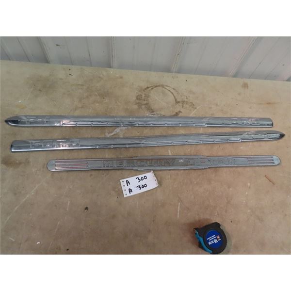 Cintage Auto Emblems - 2 Ford 36"L & 1 Mercury 29" L