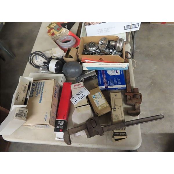 Plumbing Items, Switches, Pipe Wrenches, Plumbing Fixtures, Regulators, Sink Stoppers & More!