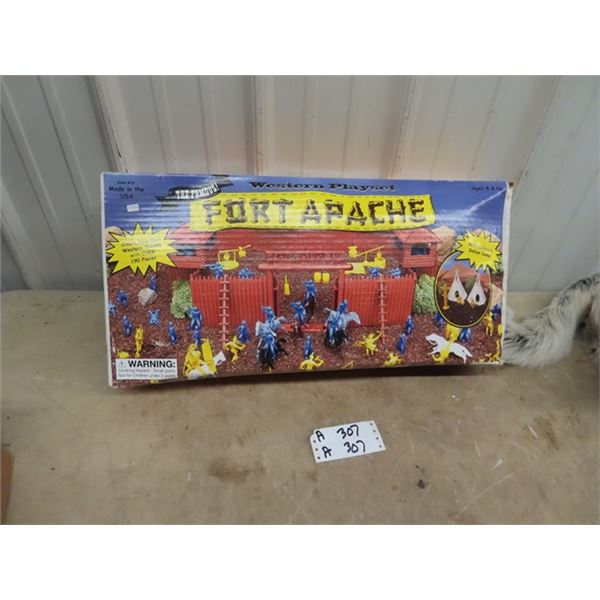 Western Playset- Fort Apache Toy, New Old Stock