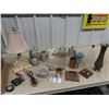 Image 1 : Steins, Alabaster Lamp, Decanter, Ashtray Pipe Rest Plus More!